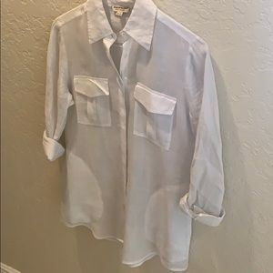 White buttoned down shirt